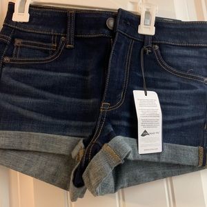 High waisted jean shorts
